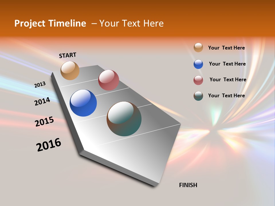 Industrial Yellow Lamp PowerPoint Template