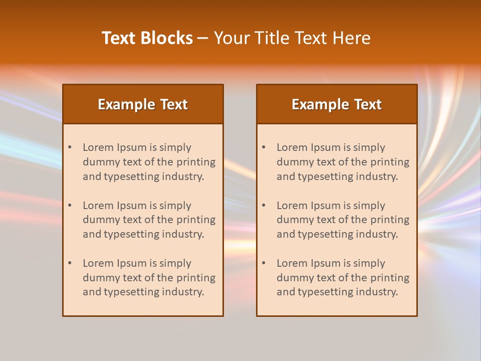 Industrial Yellow Lamp PowerPoint Template