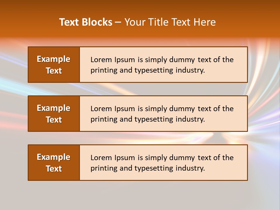 Industrial Yellow Lamp PowerPoint Template