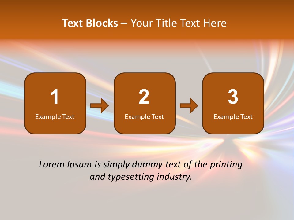 Industrial Yellow Lamp PowerPoint Template