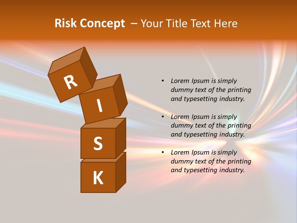 Industrial Yellow Lamp PowerPoint Template