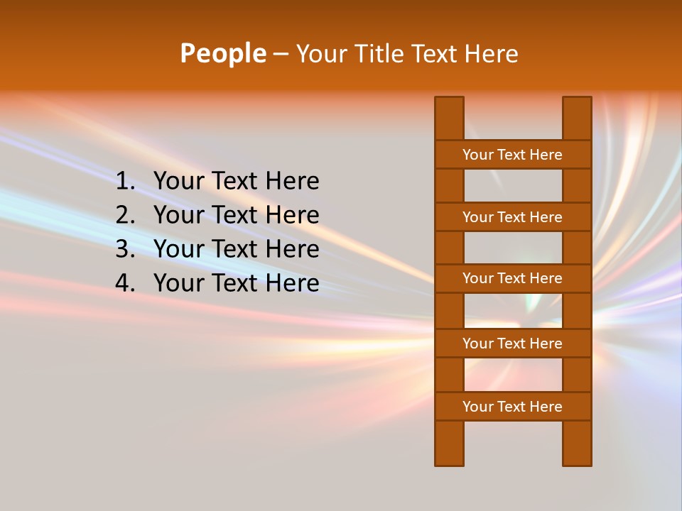 Industrial Yellow Lamp PowerPoint Template