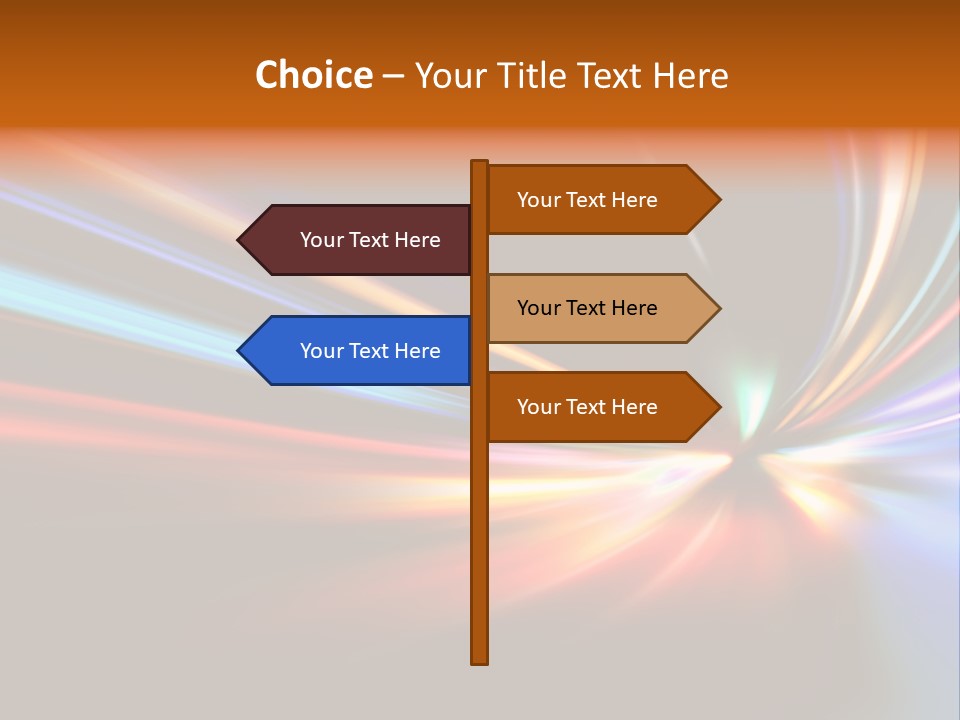 Industrial Yellow Lamp PowerPoint Template