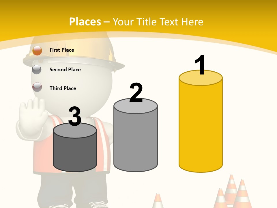 Isolated Rendered Guy PowerPoint Template