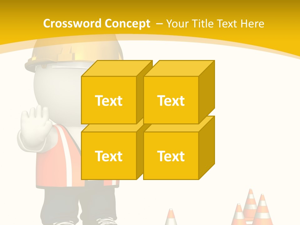 Isolated Rendered Guy PowerPoint Template