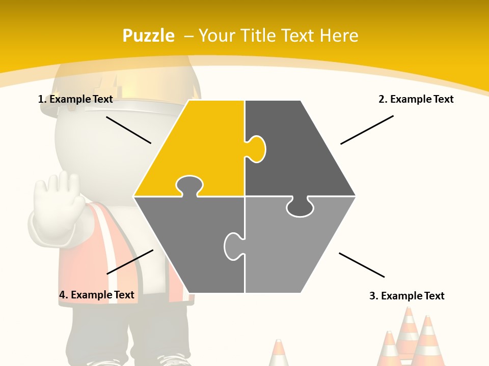 Isolated Rendered Guy PowerPoint Template