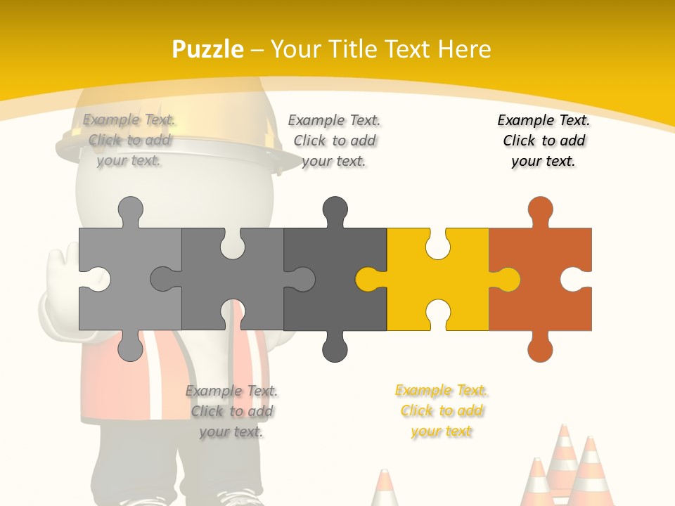 Isolated Rendered Guy PowerPoint Template