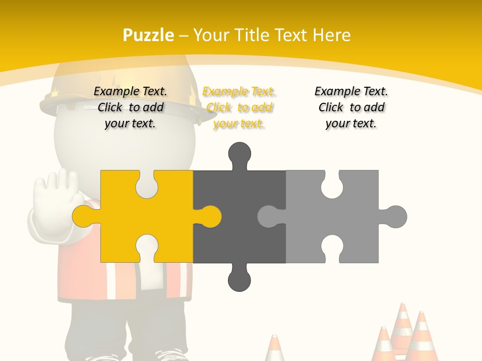 Isolated Rendered Guy PowerPoint Template