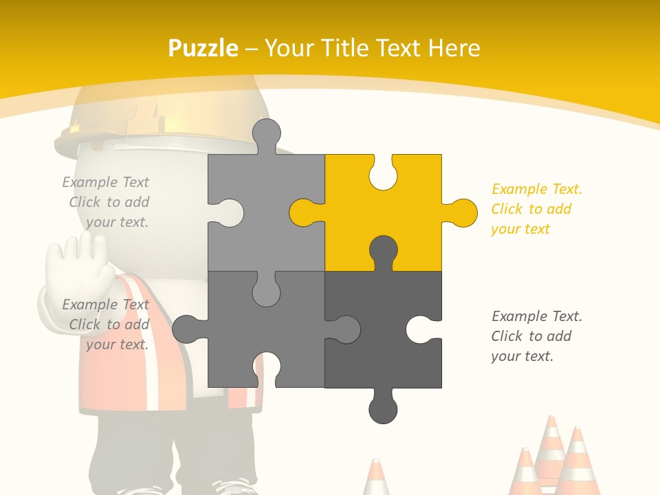 Isolated Rendered Guy PowerPoint Template