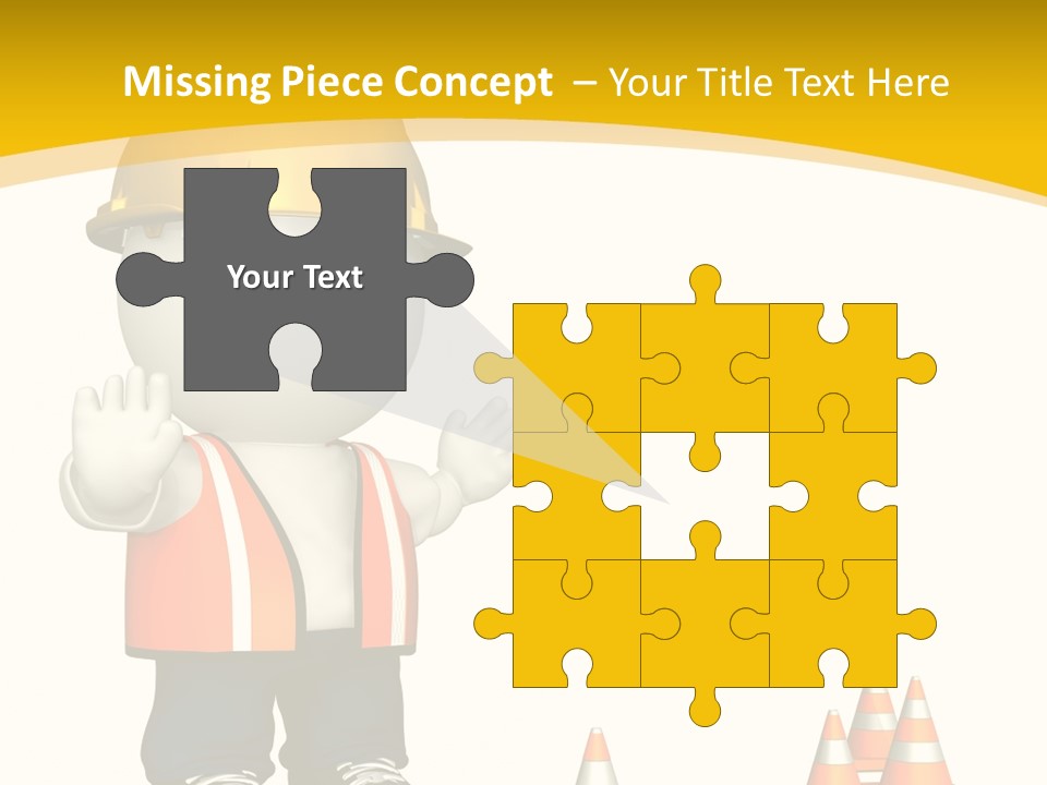 Isolated Rendered Guy PowerPoint Template