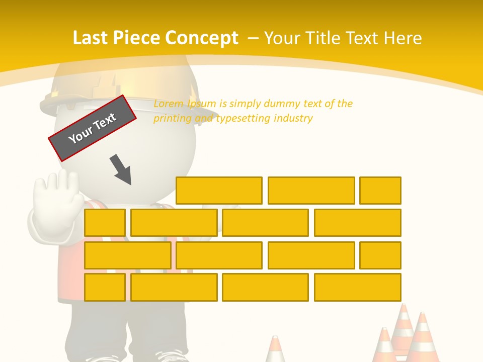 Isolated Rendered Guy PowerPoint Template