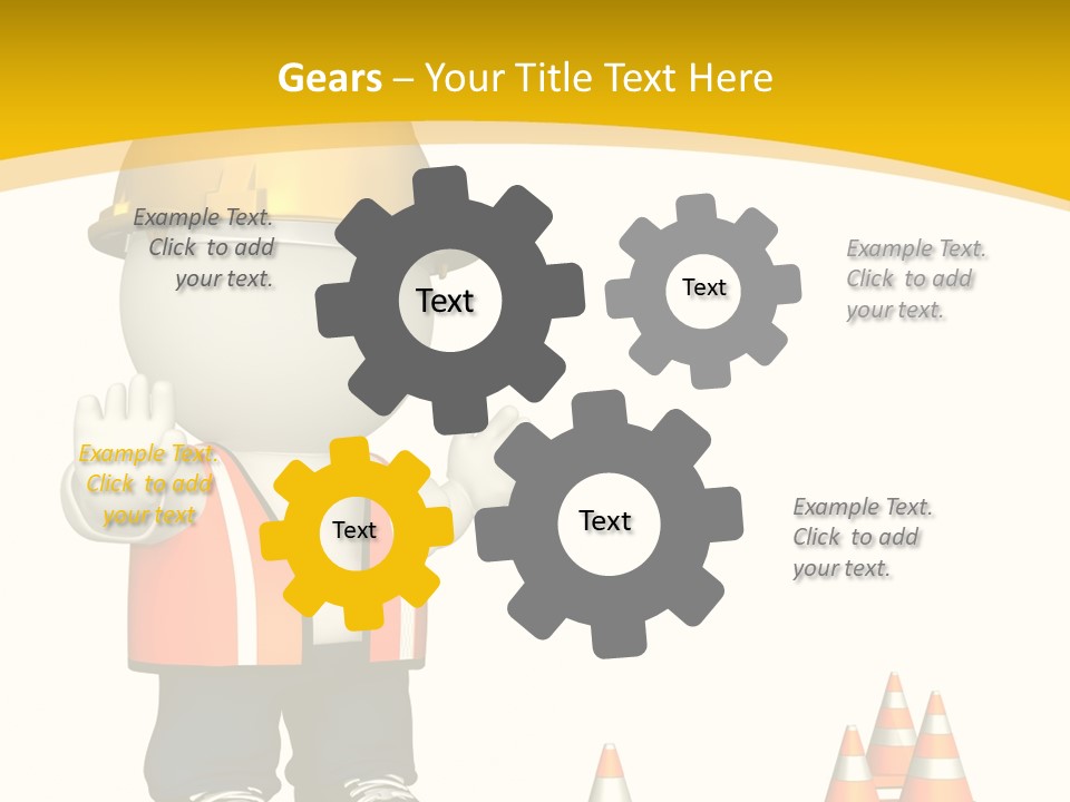 Isolated Rendered Guy PowerPoint Template