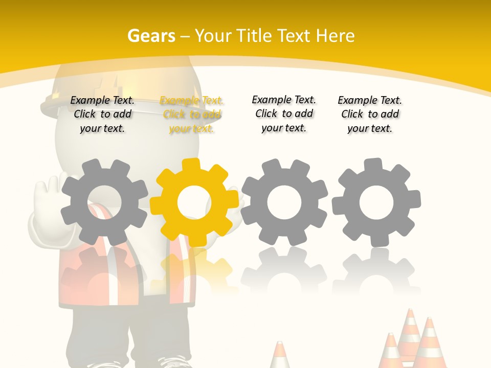 Isolated Rendered Guy PowerPoint Template