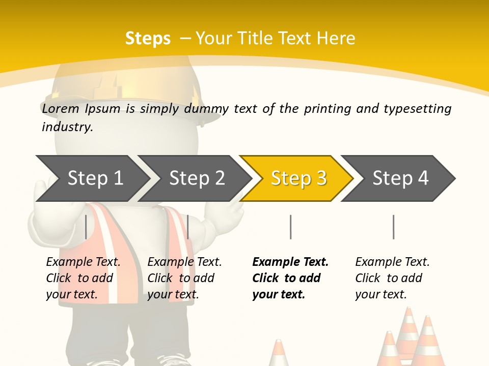 Isolated Rendered Guy PowerPoint Template