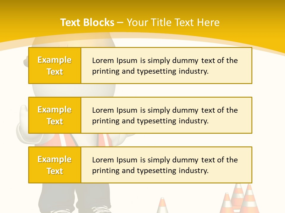 Isolated Rendered Guy PowerPoint Template