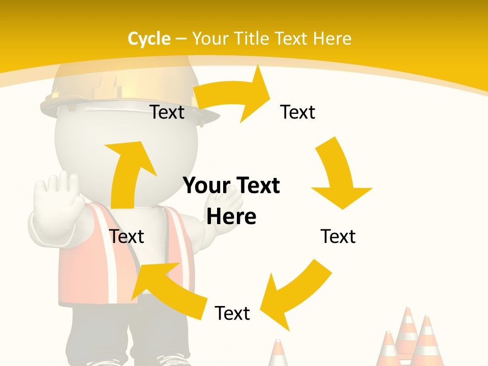 Isolated Rendered Guy PowerPoint Template