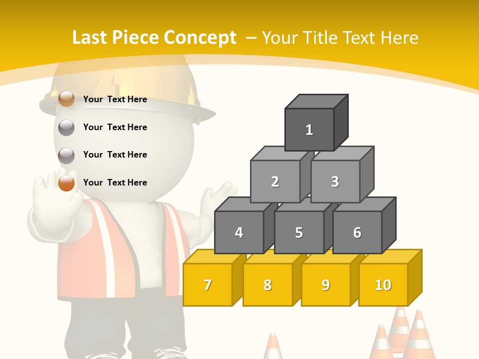 Isolated Rendered Guy PowerPoint Template