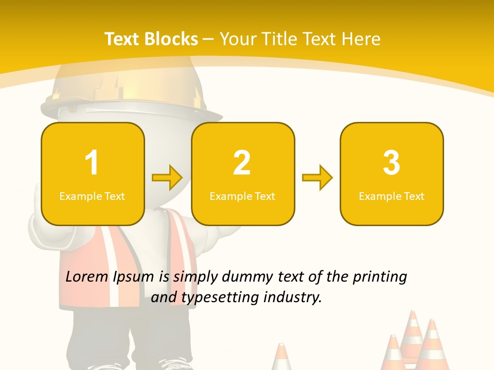 Isolated Rendered Guy PowerPoint Template