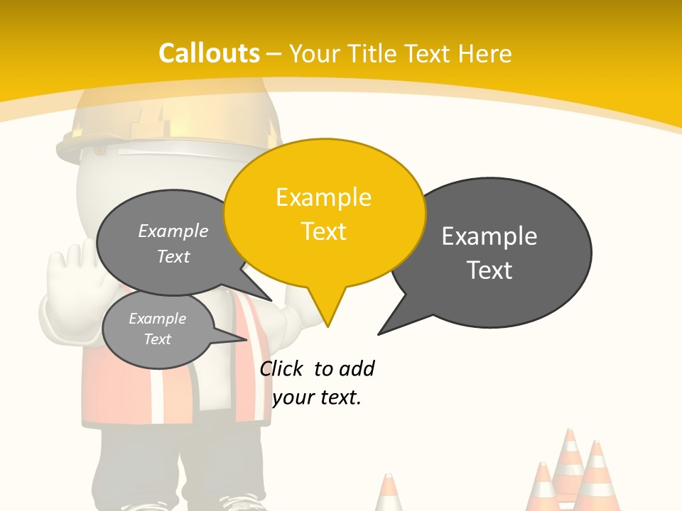 Isolated Rendered Guy PowerPoint Template