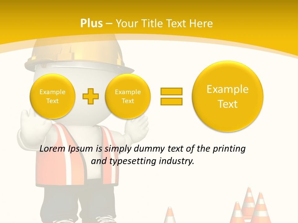 Isolated Rendered Guy PowerPoint Template
