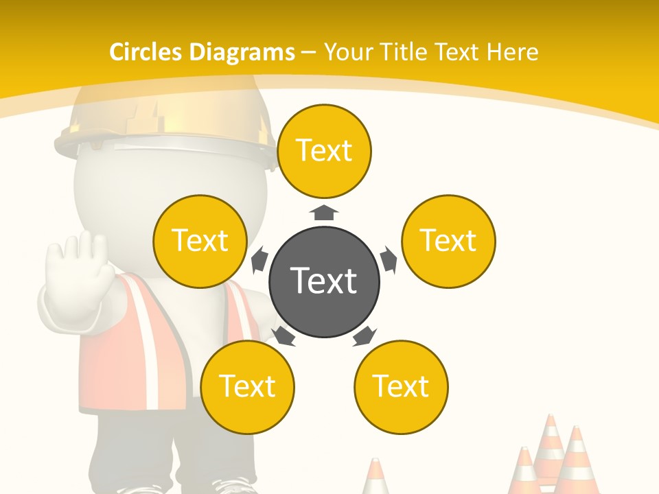 Isolated Rendered Guy PowerPoint Template