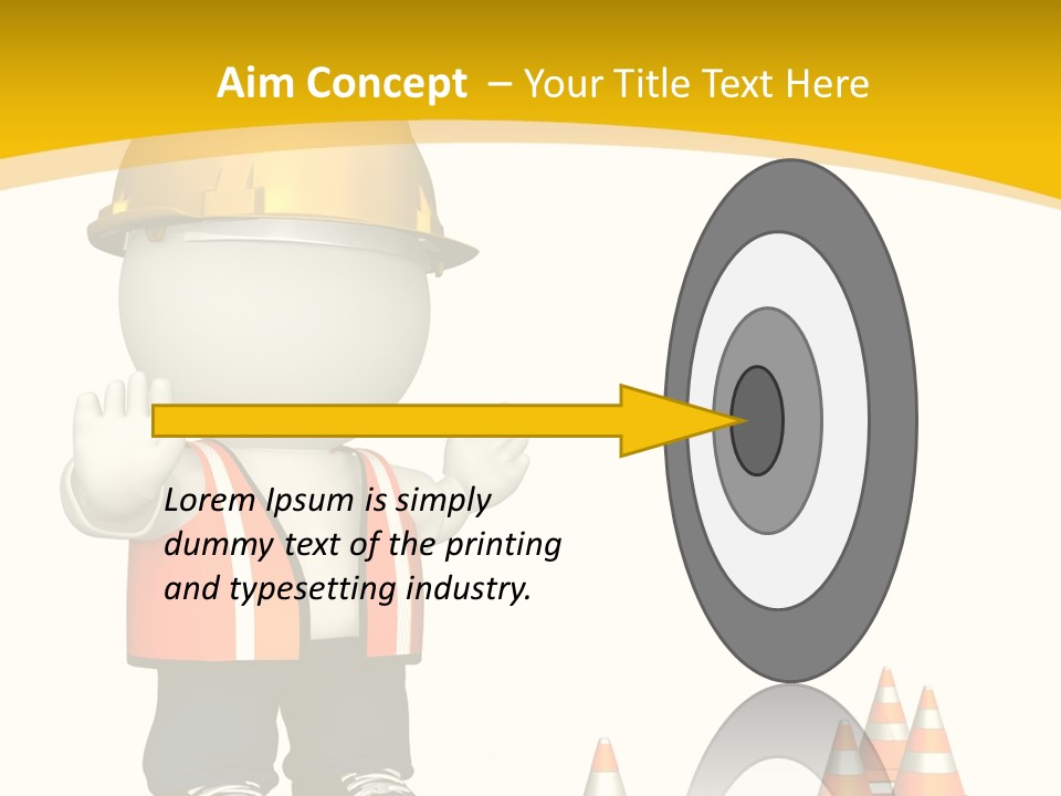 Isolated Rendered Guy PowerPoint Template