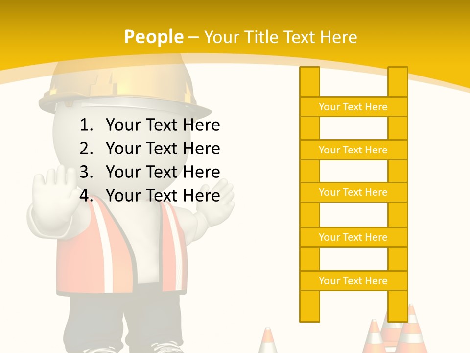 Isolated Rendered Guy PowerPoint Template