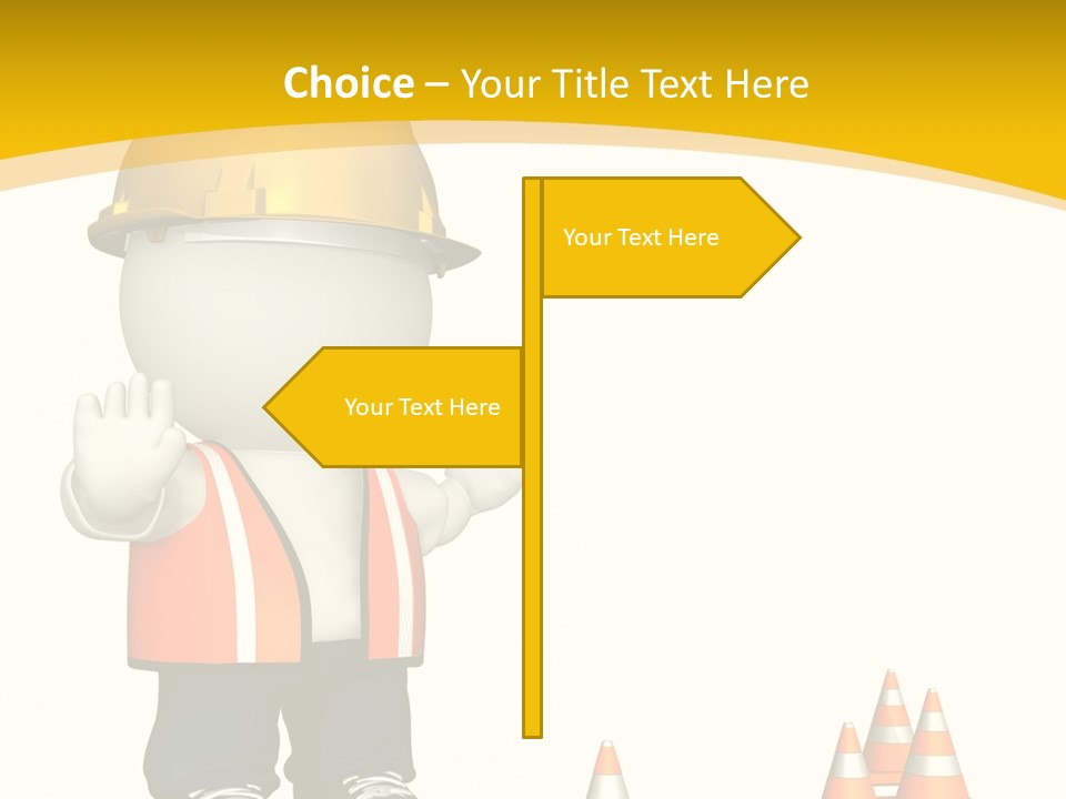 Isolated Rendered Guy PowerPoint Template