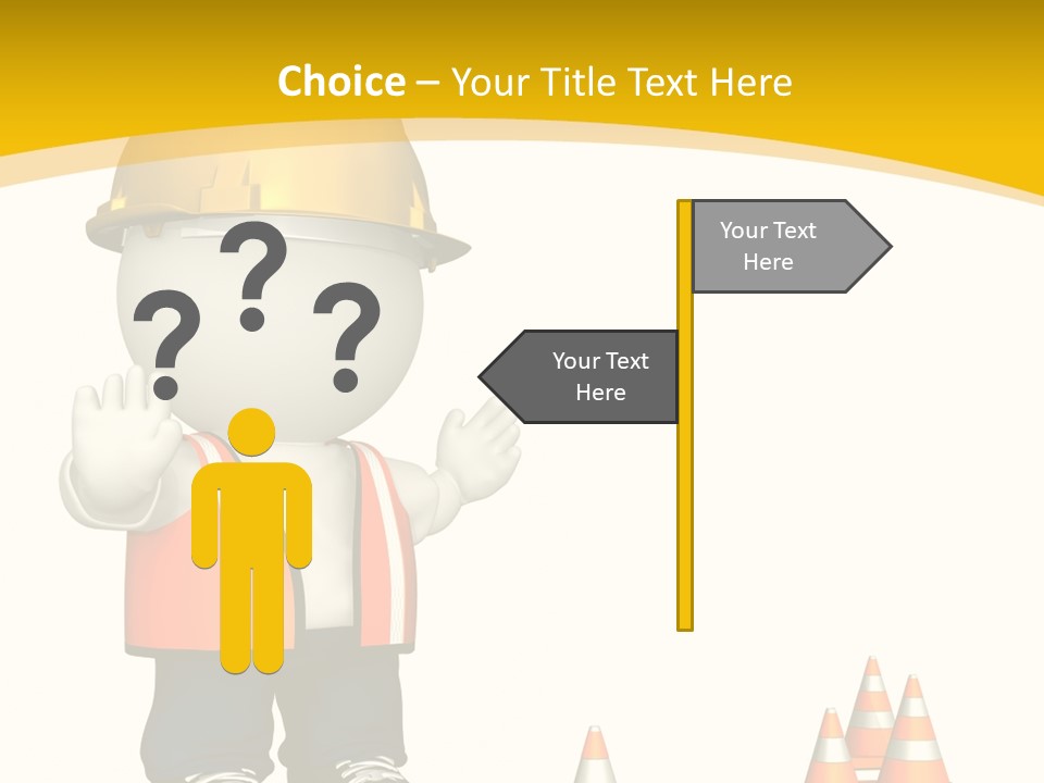 Isolated Rendered Guy PowerPoint Template