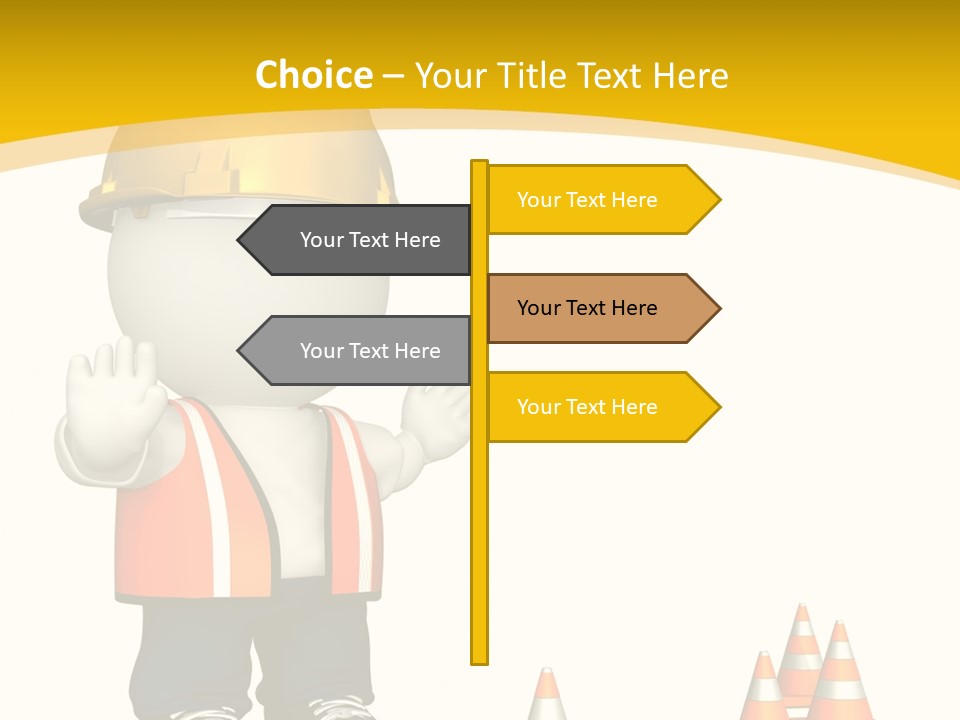 Isolated Rendered Guy PowerPoint Template