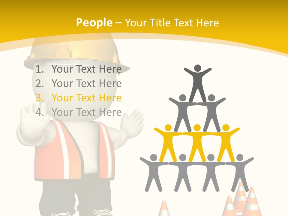 Isolated Rendered Guy PowerPoint Template