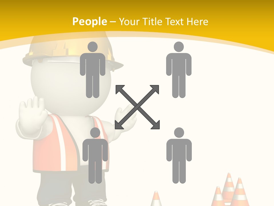 Isolated Rendered Guy PowerPoint Template