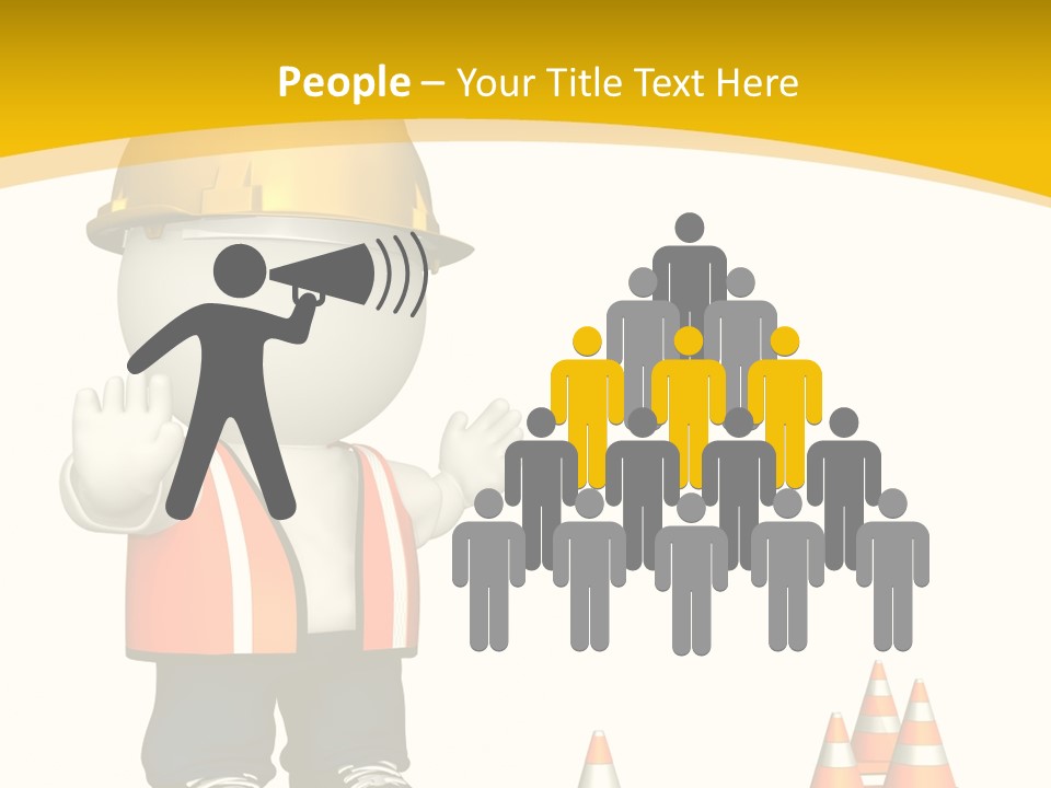 Isolated Rendered Guy PowerPoint Template