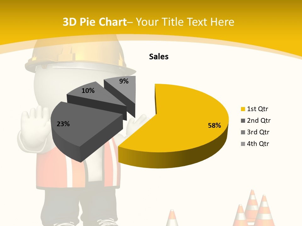 Isolated Rendered Guy PowerPoint Template