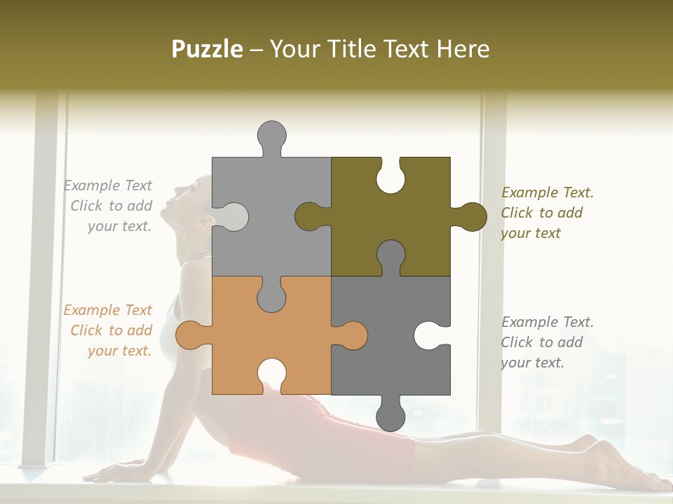 Sportswear Charming Exercise PowerPoint Template