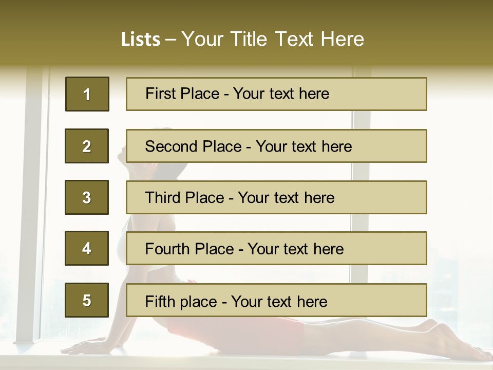 Sportswear Charming Exercise PowerPoint Template