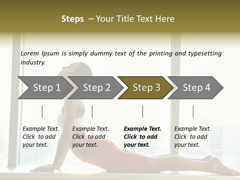 Sportswear Charming Exercise PowerPoint Template