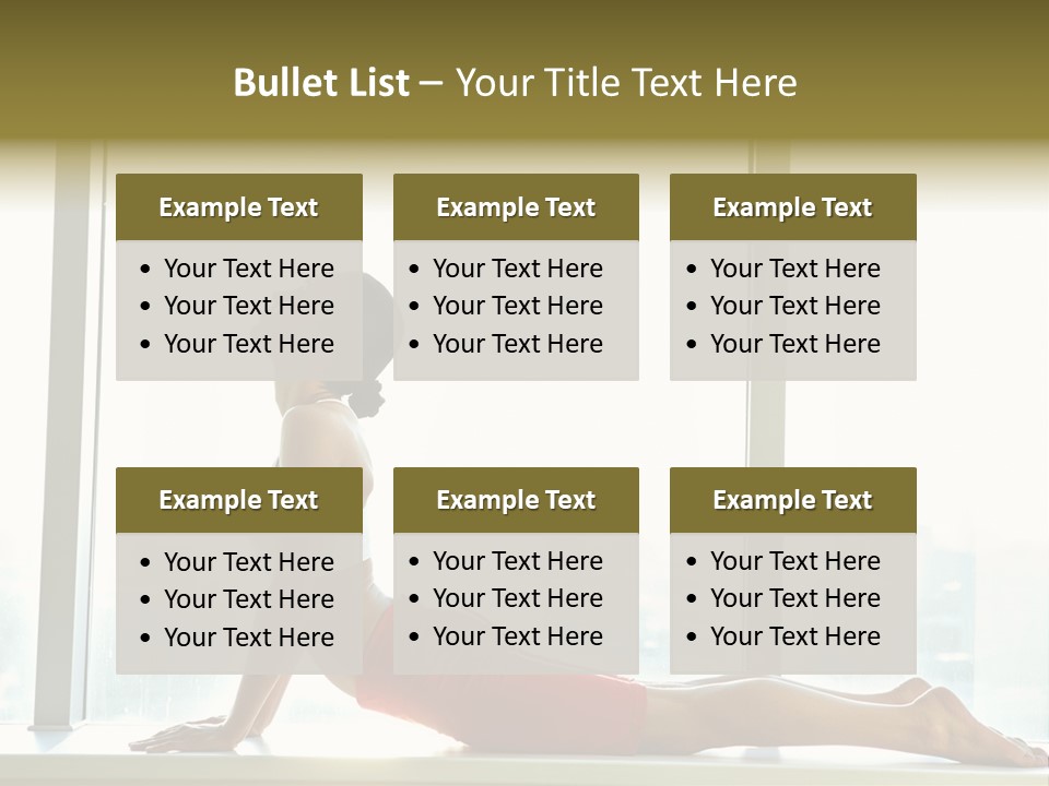 Sportswear Charming Exercise PowerPoint Template