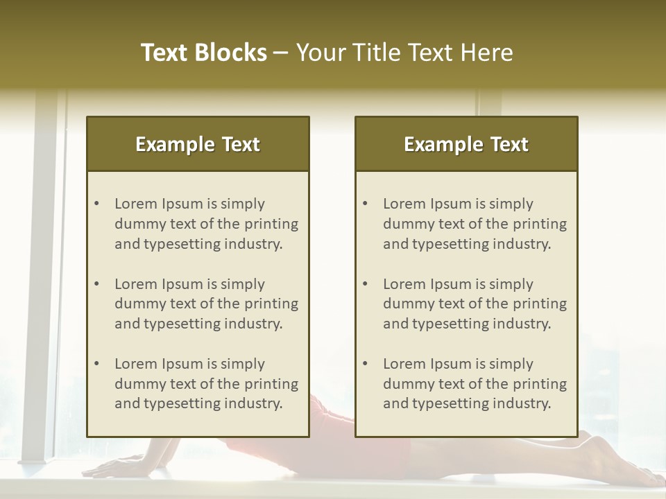 Sportswear Charming Exercise PowerPoint Template