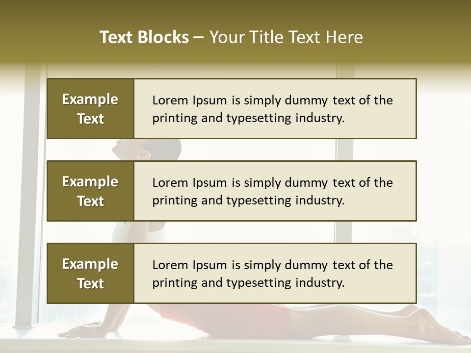 Sportswear Charming Exercise PowerPoint Template