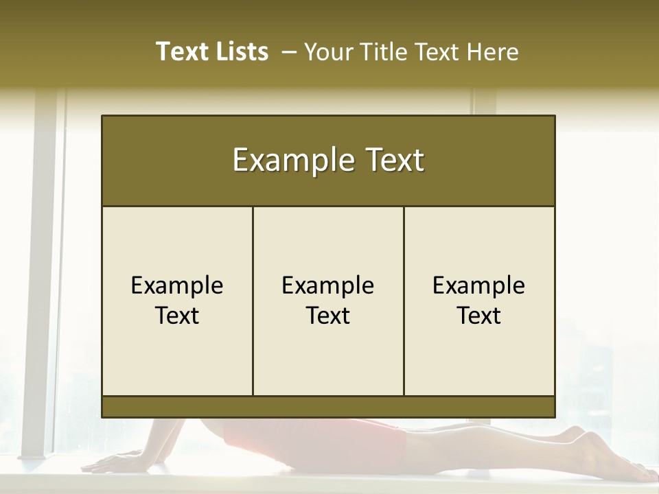 Sportswear Charming Exercise PowerPoint Template