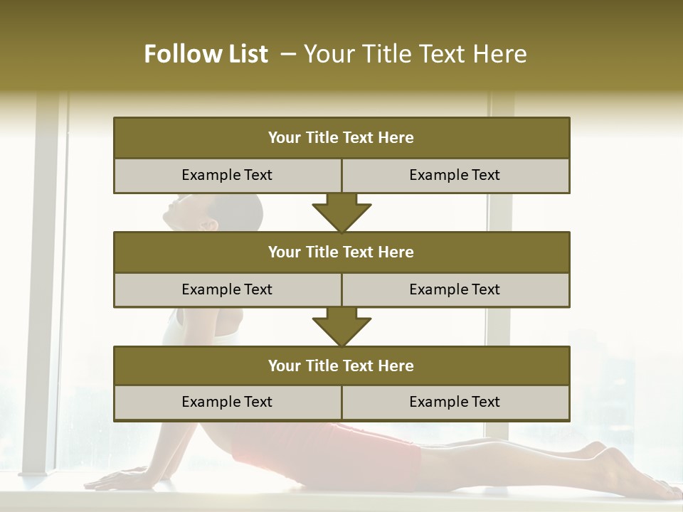 Sportswear Charming Exercise PowerPoint Template