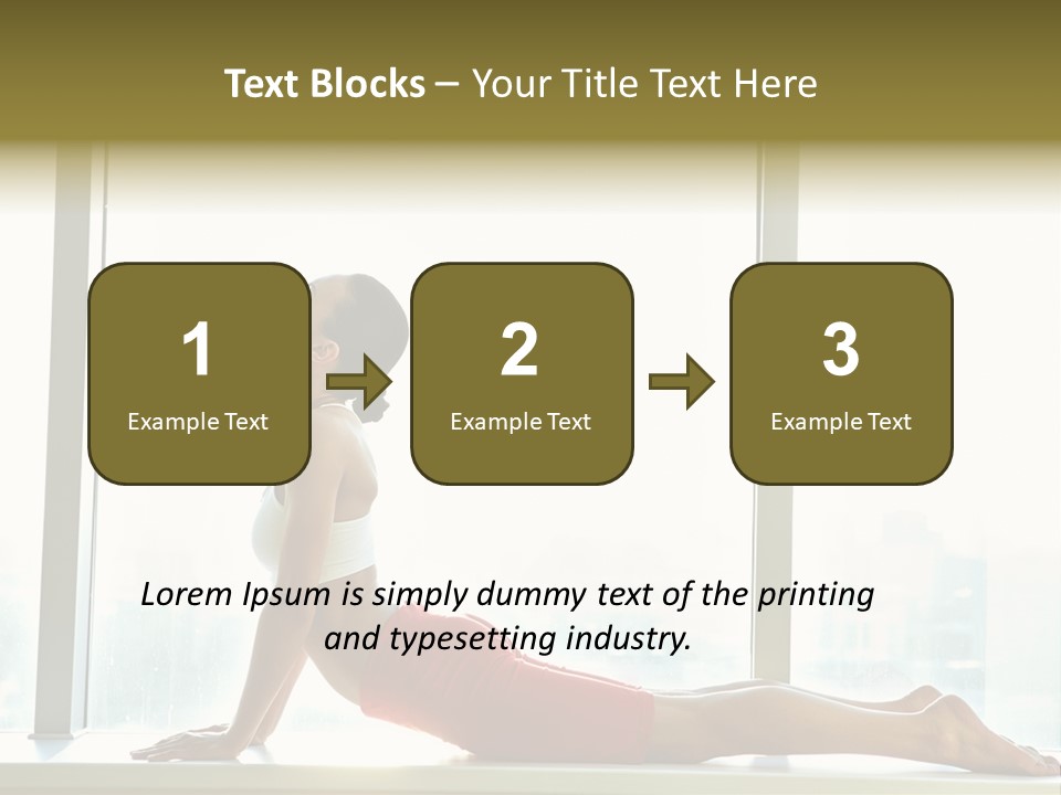 Sportswear Charming Exercise PowerPoint Template