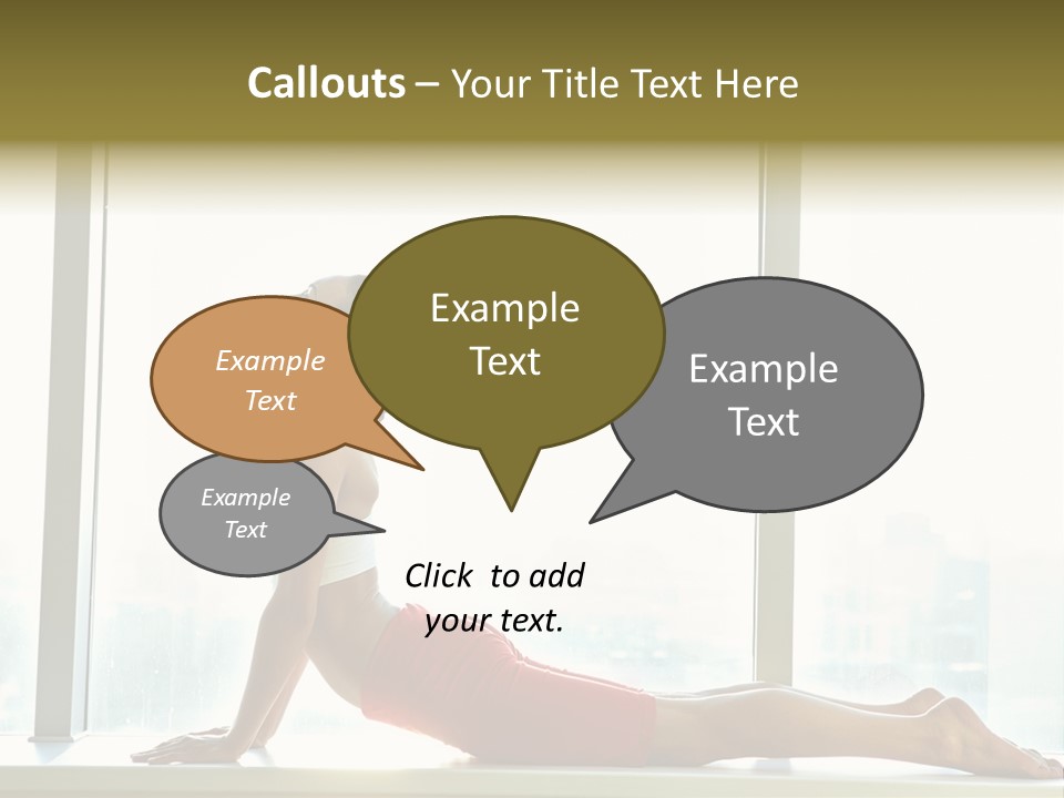 Sportswear Charming Exercise PowerPoint Template