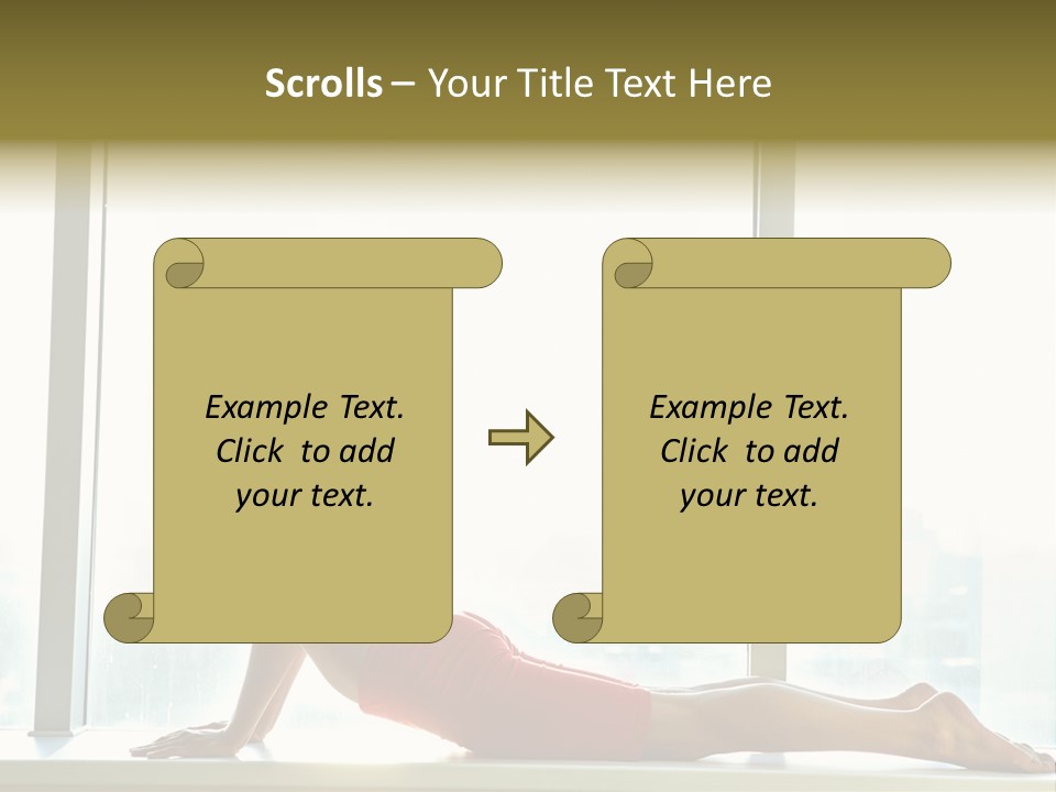 Sportswear Charming Exercise PowerPoint Template