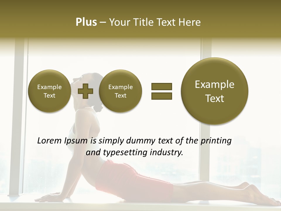 Sportswear Charming Exercise PowerPoint Template