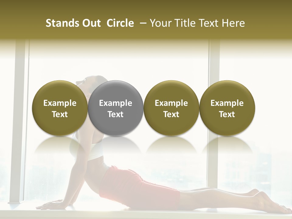 Sportswear Charming Exercise PowerPoint Template