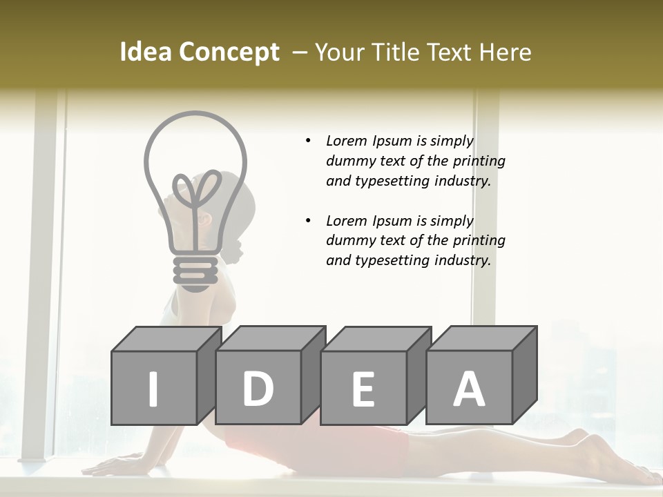 Sportswear Charming Exercise PowerPoint Template