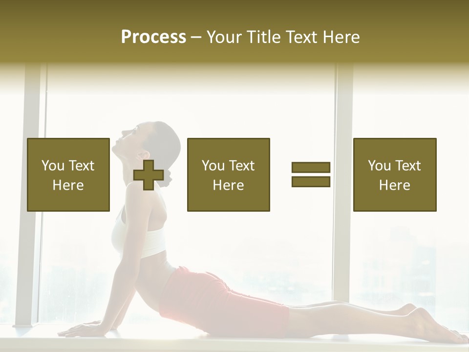 Sportswear Charming Exercise PowerPoint Template