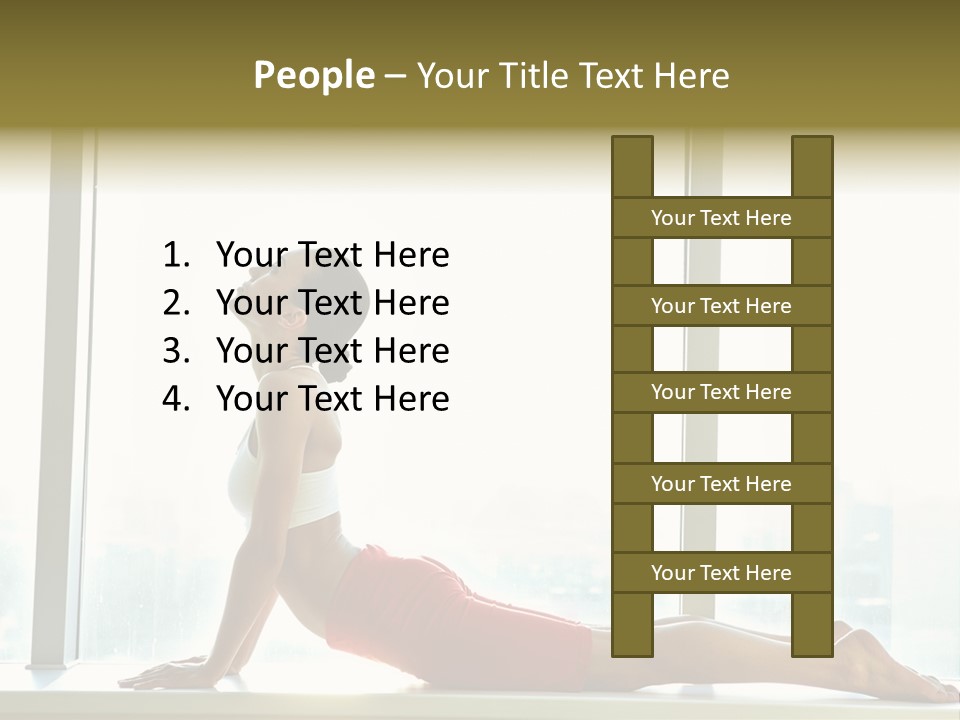 Sportswear Charming Exercise PowerPoint Template